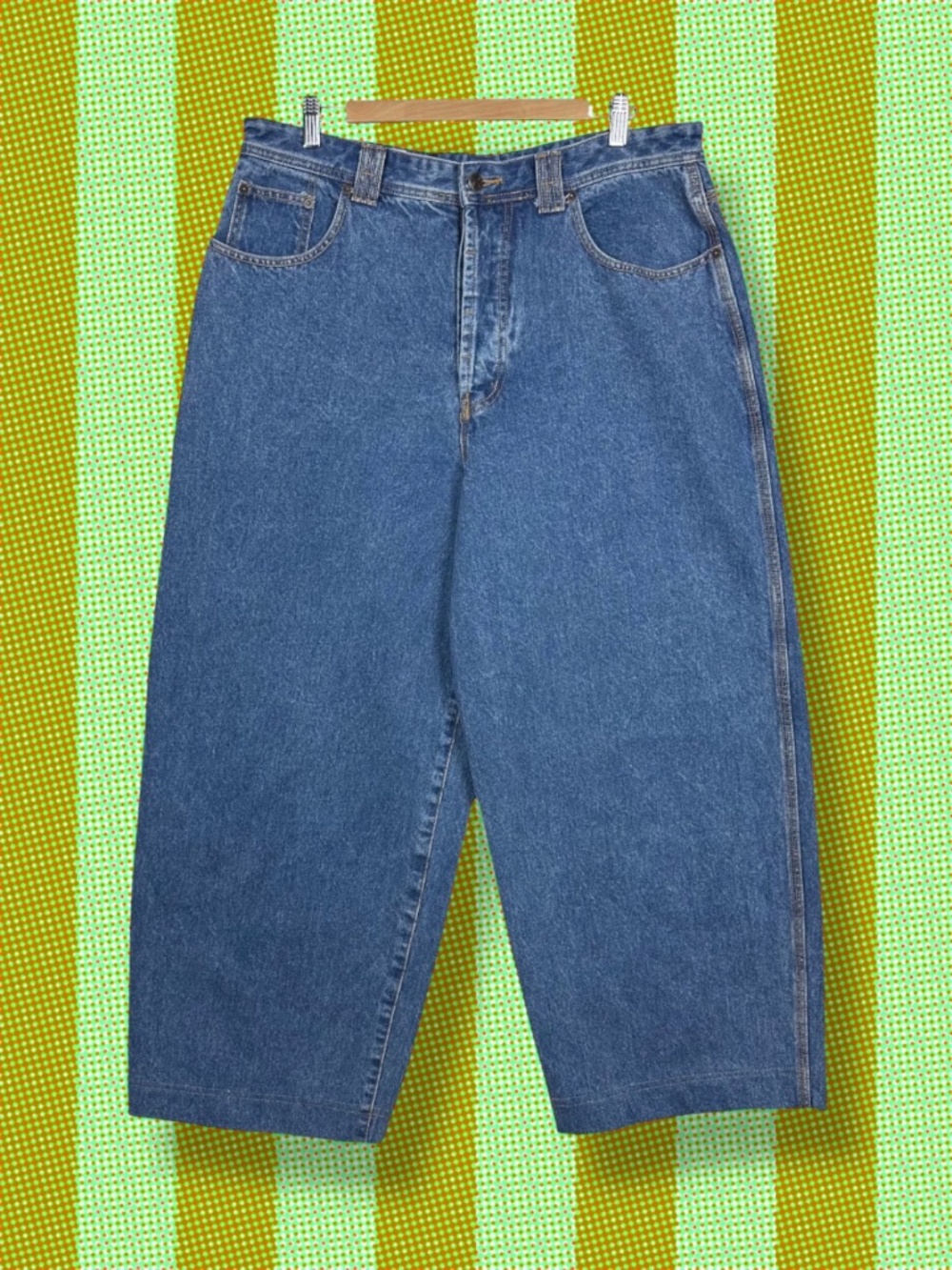 GOOUCH RARE 80’s High Waist Extreme Wide Leg Button Fly Baggy Denim Jeans 38